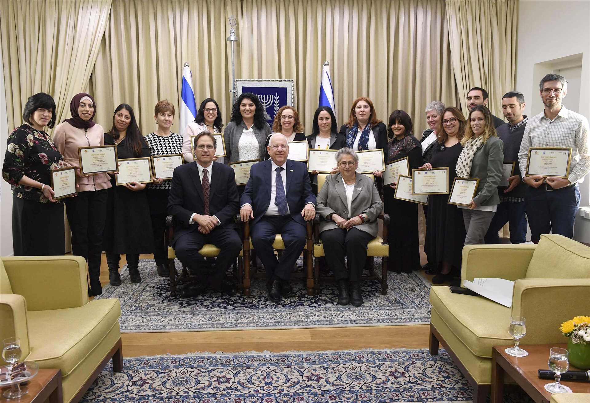 Israel’s President Honors Teachers